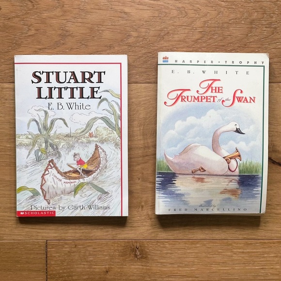 Children’s Literature Classic Books: Stuart Little and The Trumpet of the Swan - Picture 1 of 4